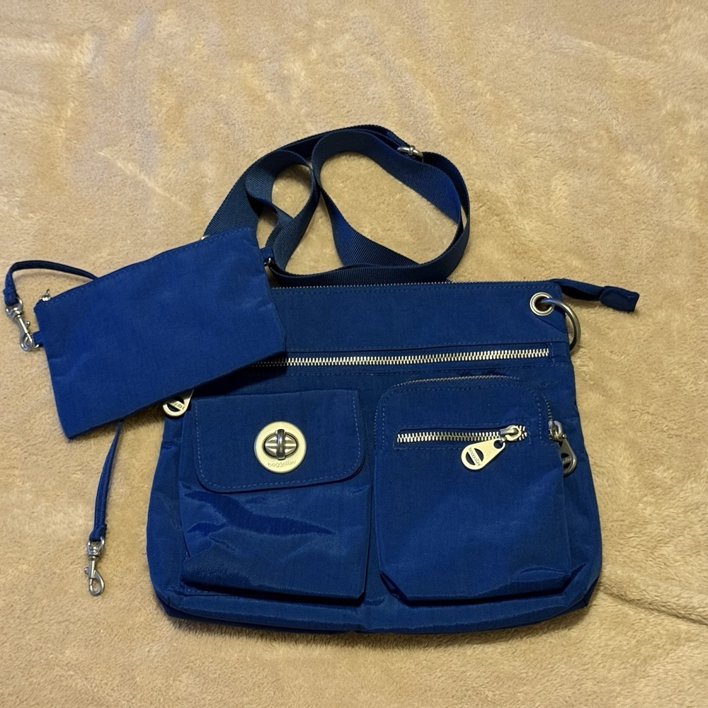 Baggallini‎ Sidney Blue Crossbody Bag W/Wallet